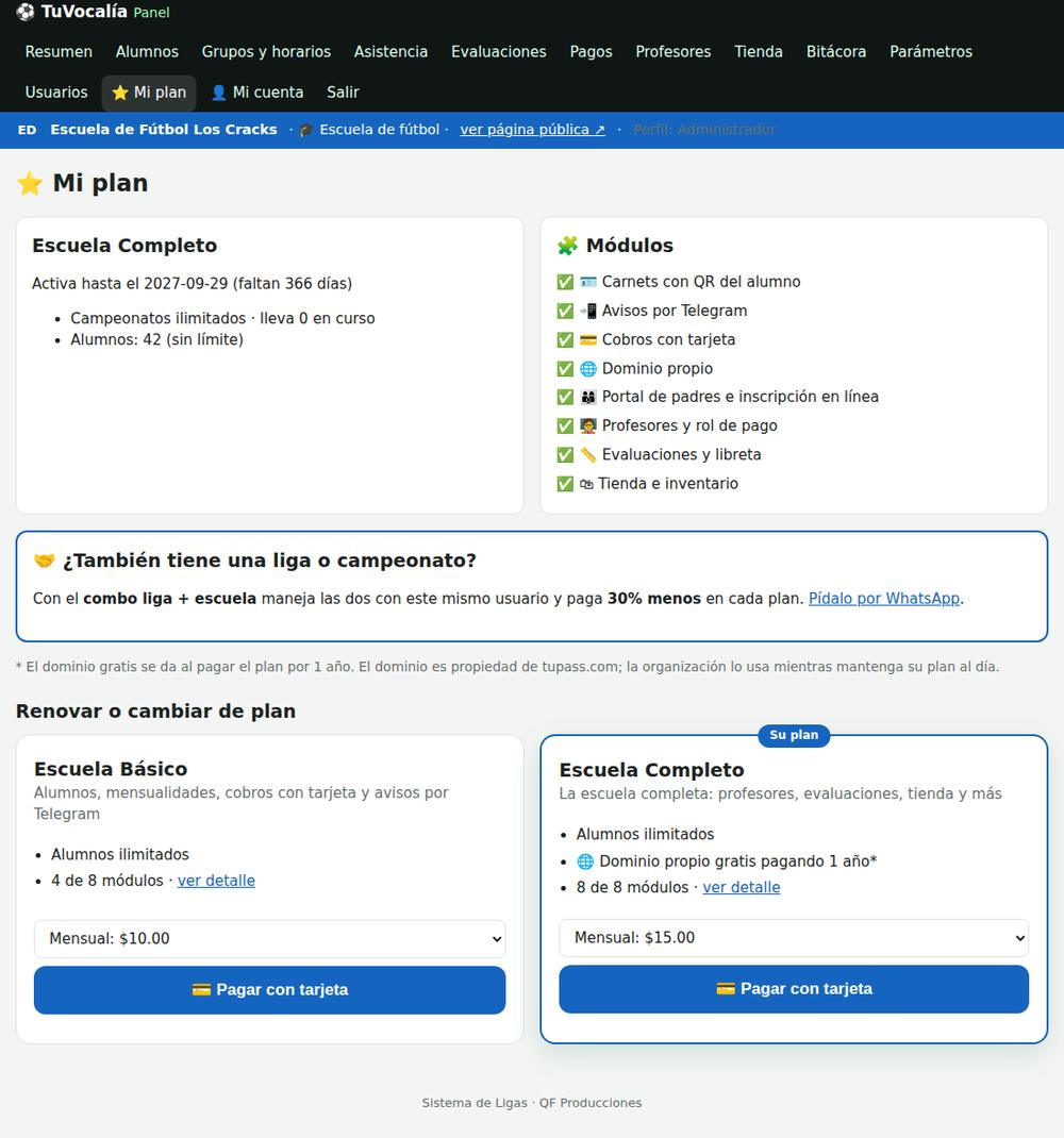 Mi plan de la escuela