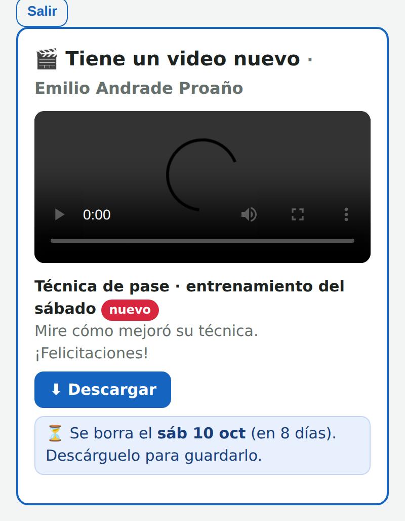 Lo que ve la familia en su portal