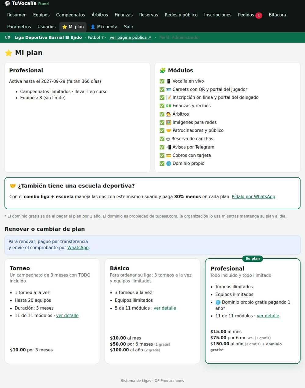 Mi plan