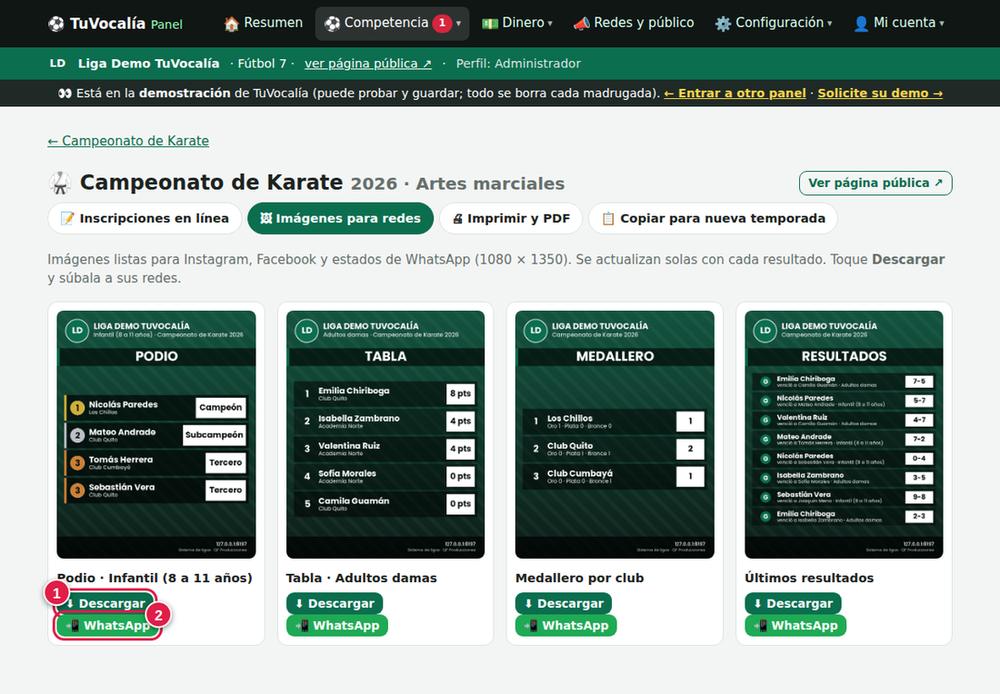 Imágenes listas para redes