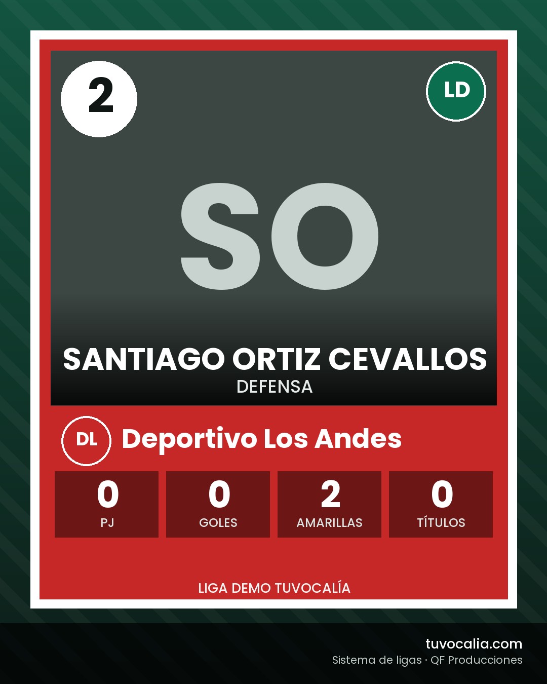Cromo de Santiago Ortiz Cevallos
