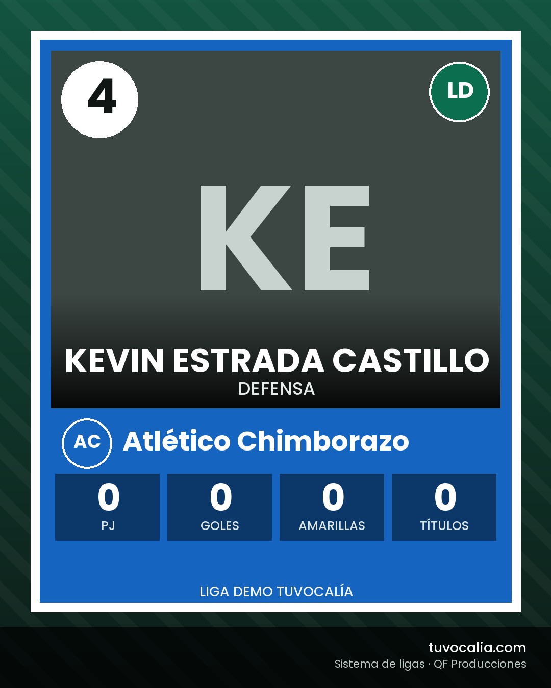 Cromo de Kevin Estrada Castillo