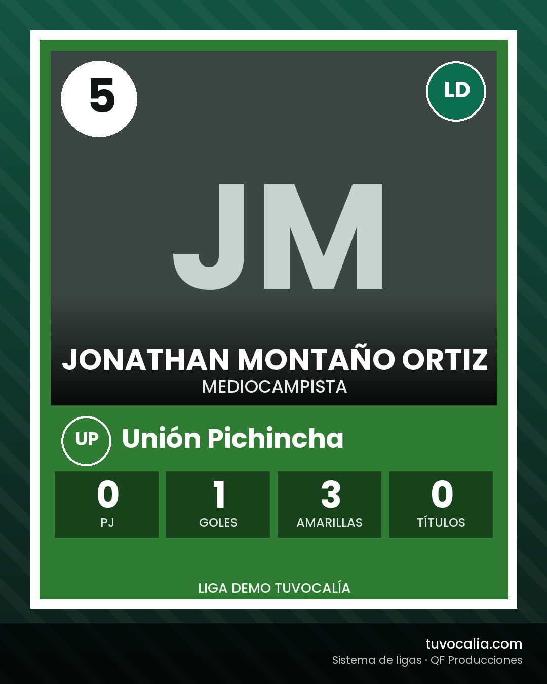 Cromo de Jonathan Montaño Ortiz