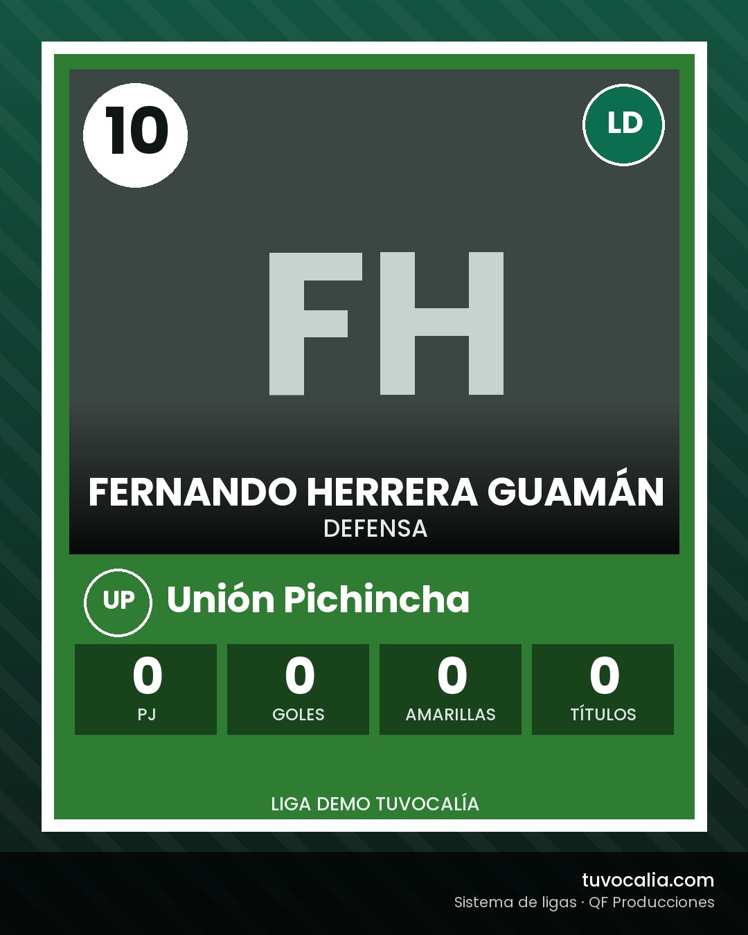 Cromo de Fernando Herrera Guamán