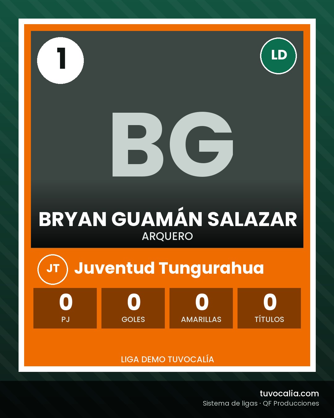 Cromo de Bryan Guamán Salazar