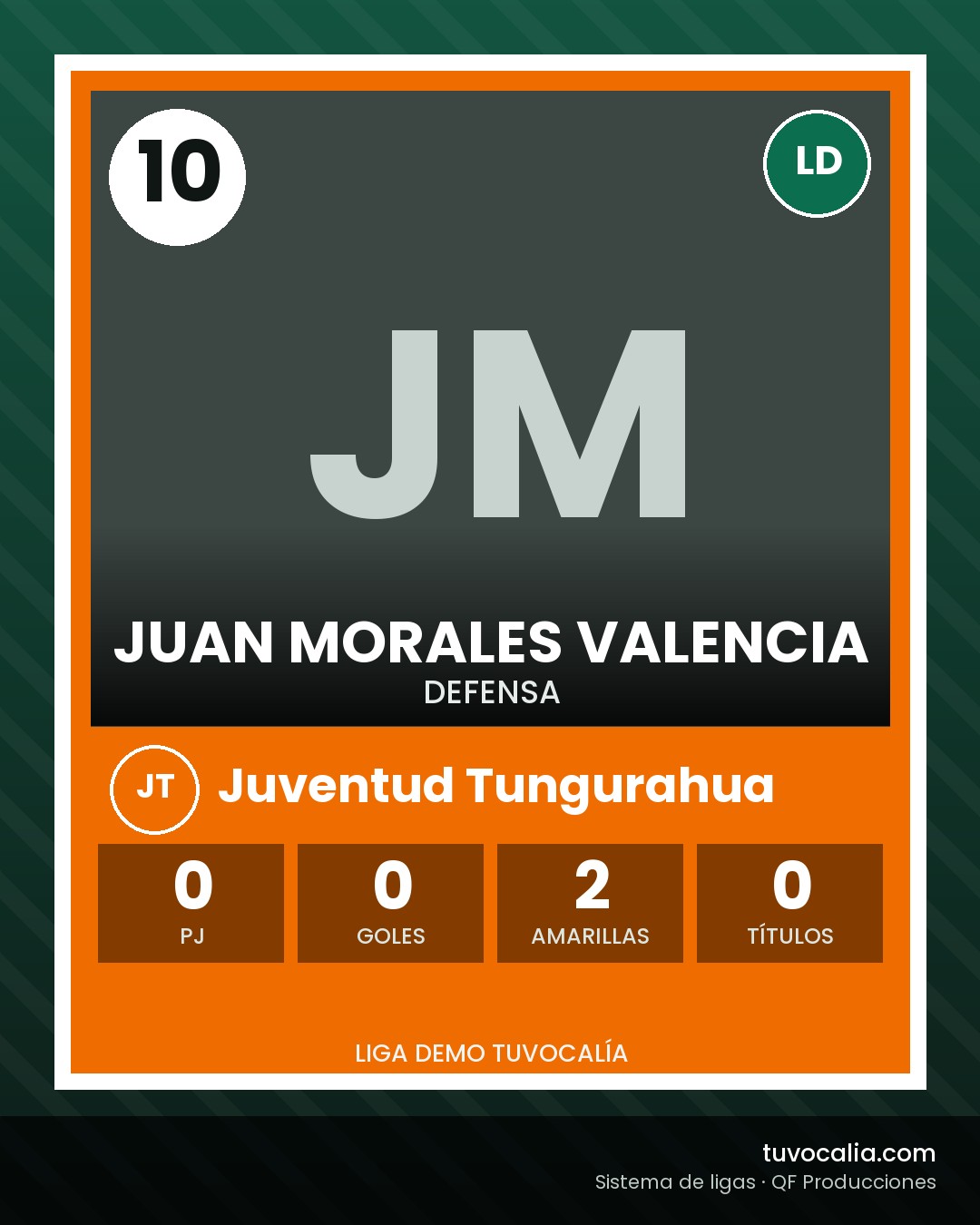 Cromo de Juan Morales Valencia