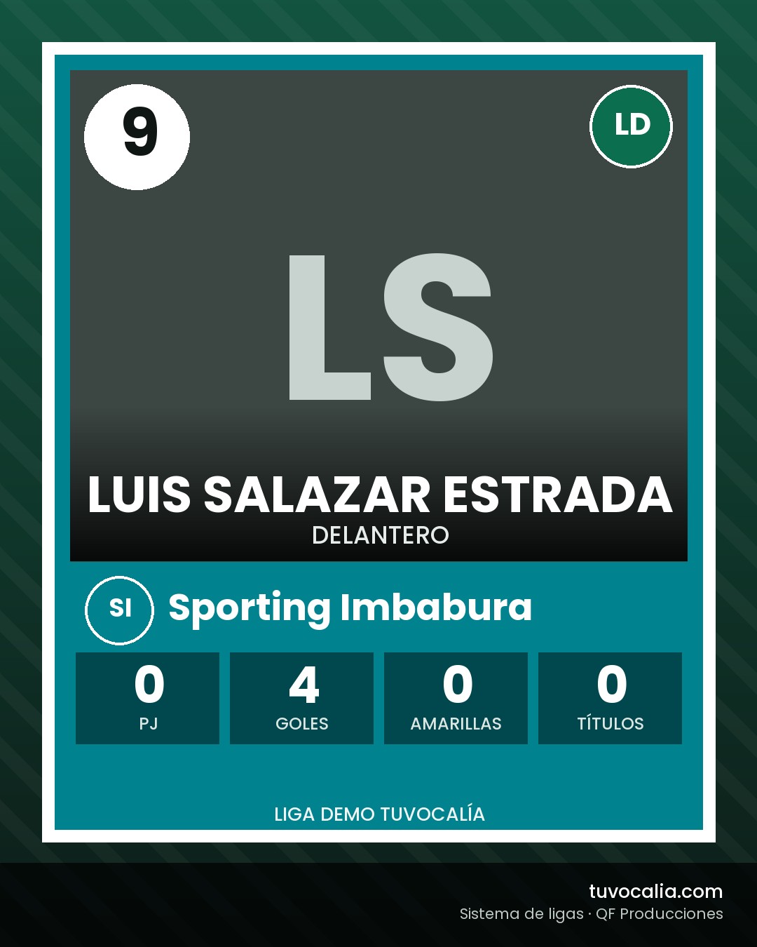 Cromo de Luis Salazar Estrada